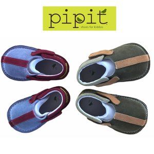 Pipit Stripe Suede Baby Shoes